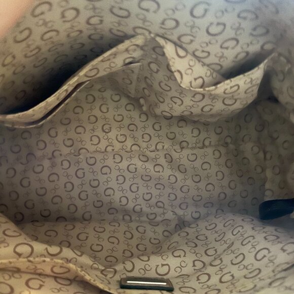 **SOLD** GUESS ALMA-style Bowler Carryall Bag - Picture 7 of 10